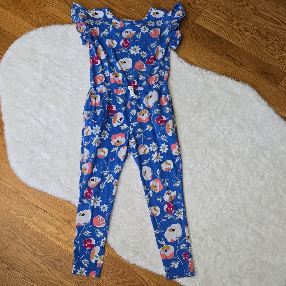 Tea Collection Floral Romper, Girls Size 14